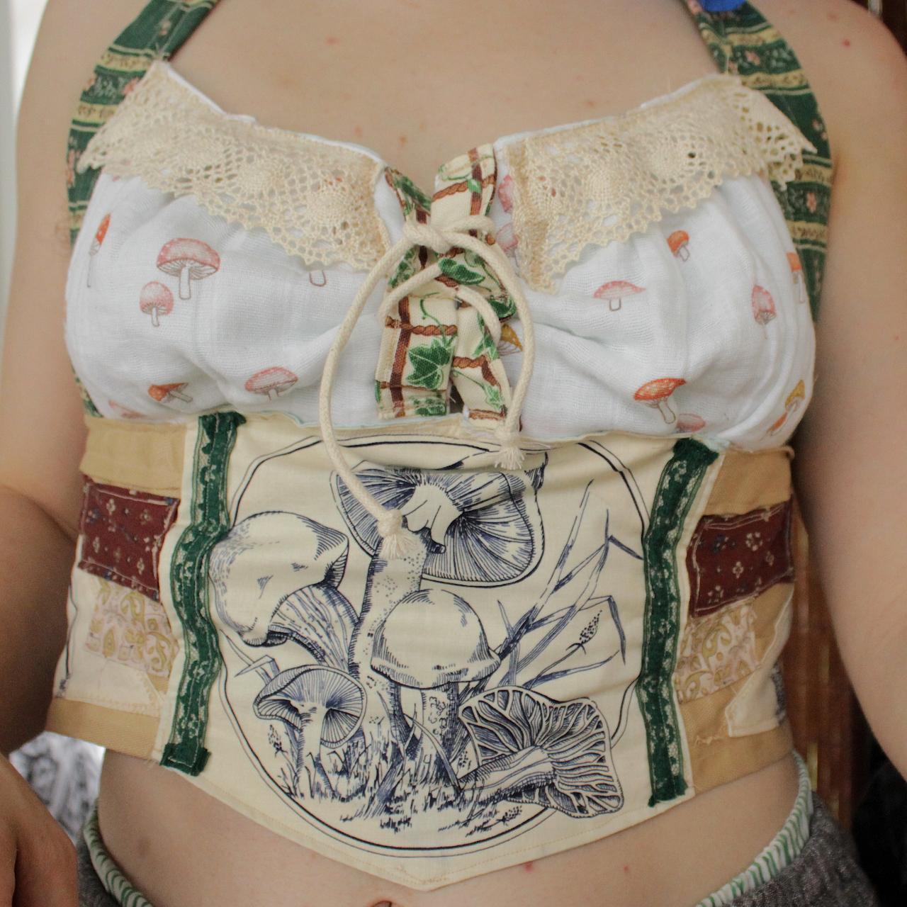 Handmade Underbust Corset Belt the Birth of Venus Bustier