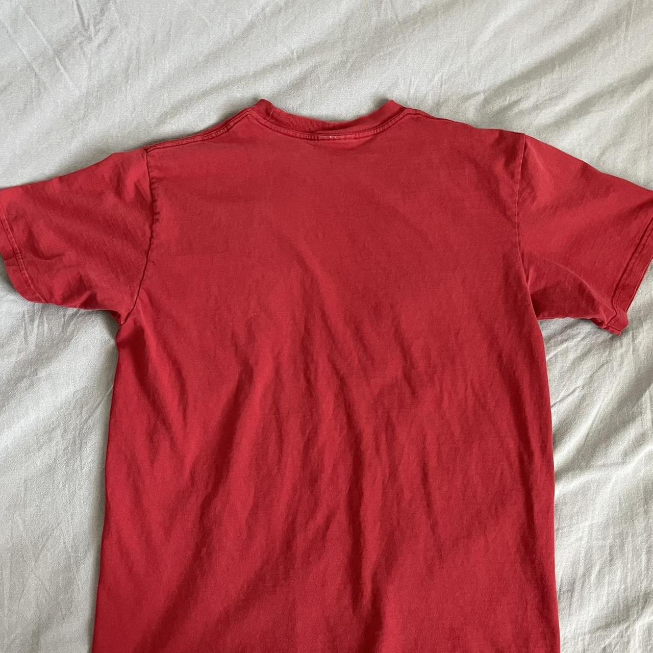 mens red and white nike shirt