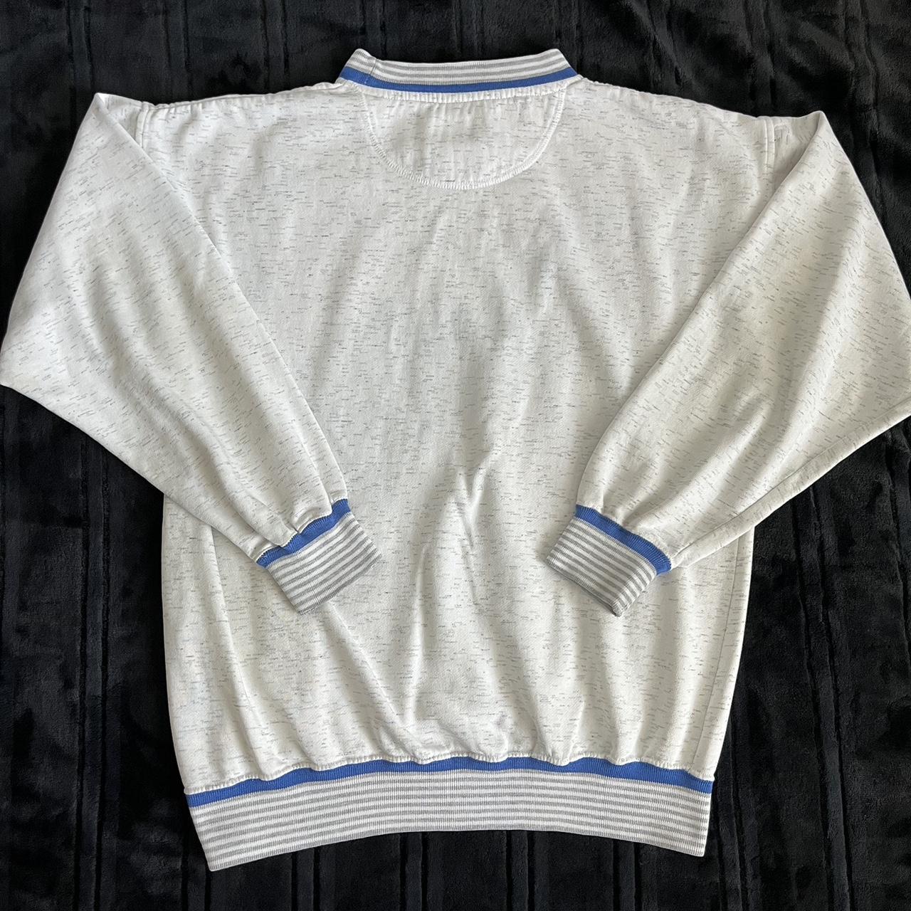 Men's Grey and Blue Sweatshirt (4)