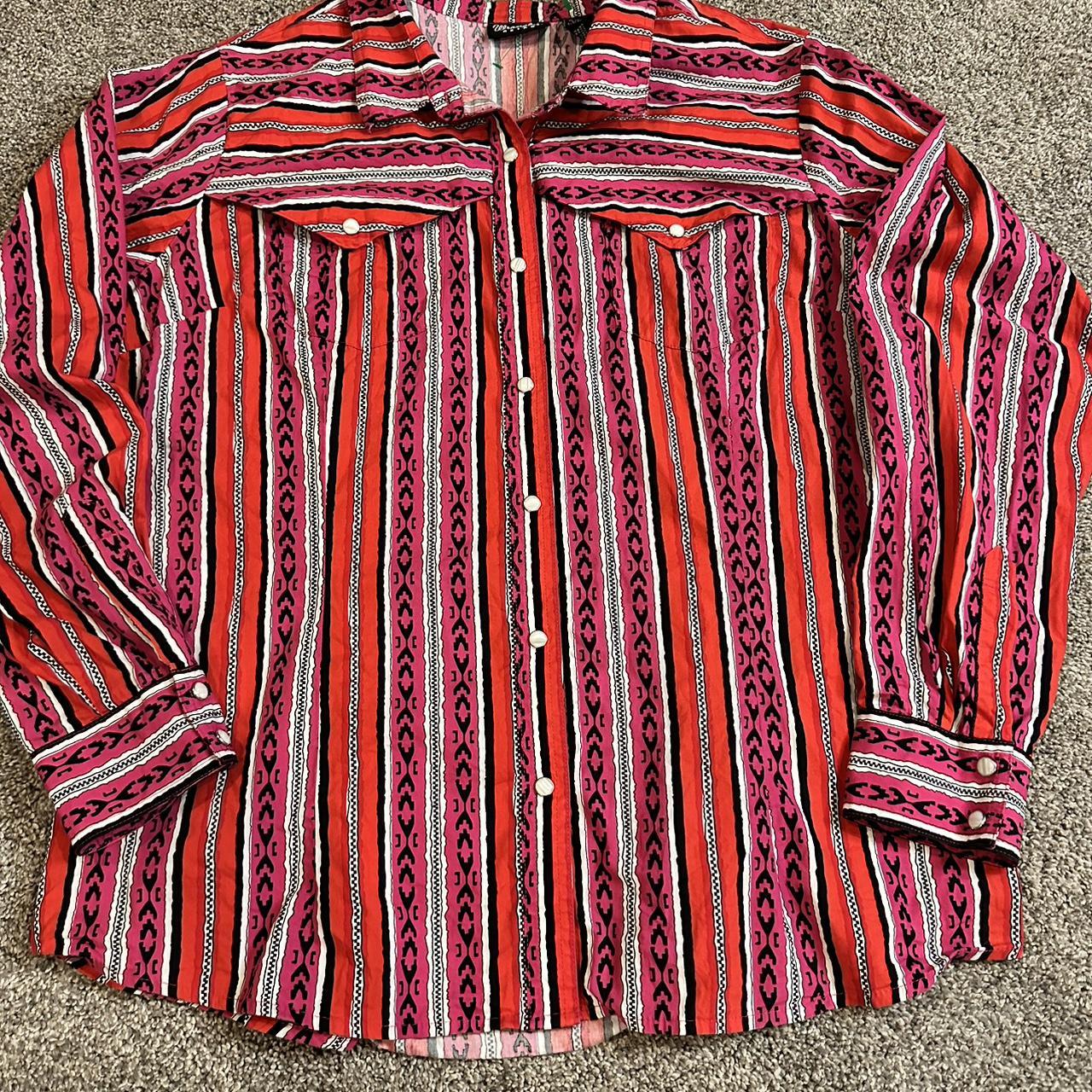 Vintage style Western wrangler shirt. Size womens XL. - Depop