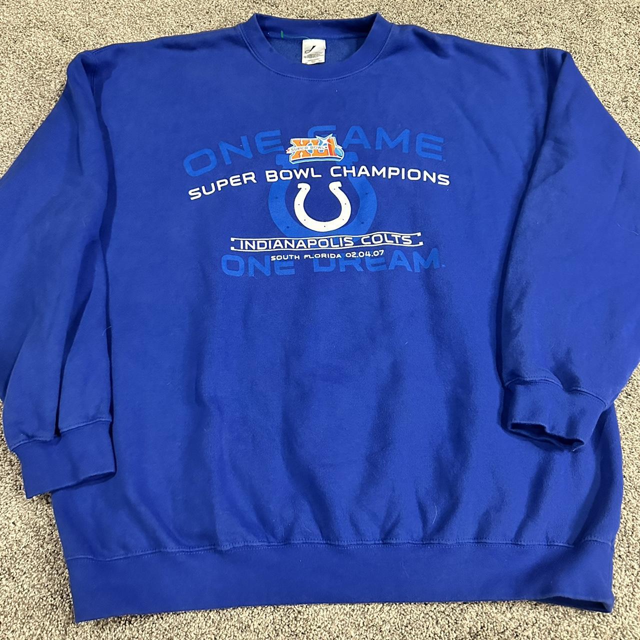 Vintage 90's Indianapolis Colts Crewneck Sweater - Depop