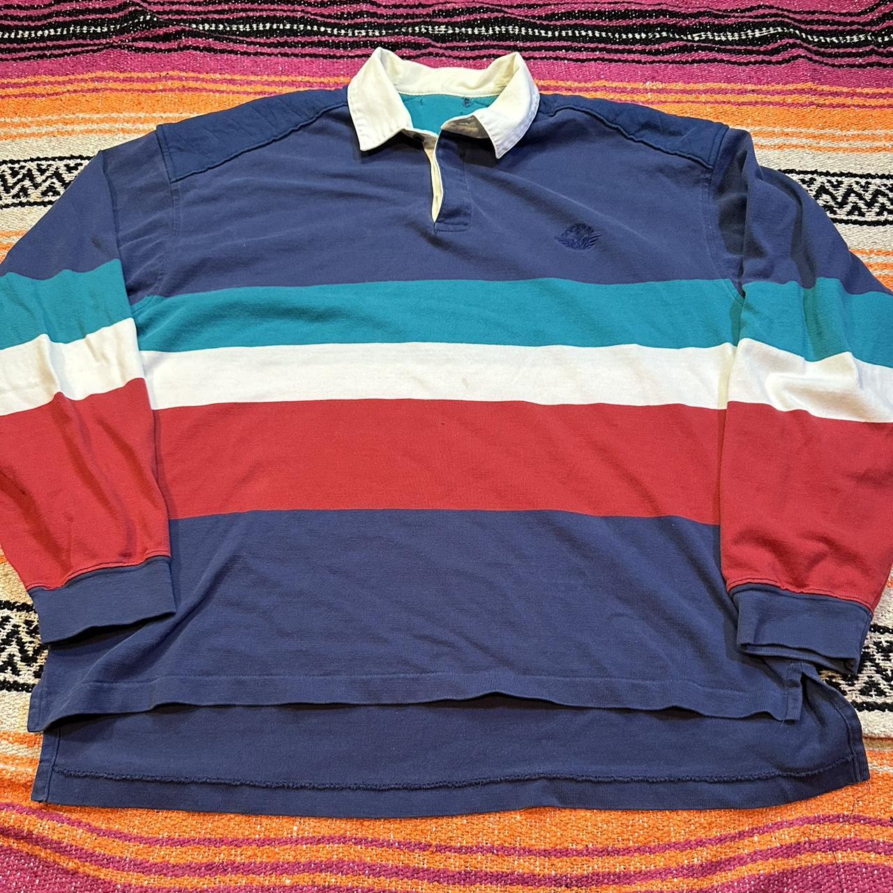 Vintage dockers rugby polo shirt. Long sleeve.... - Depop