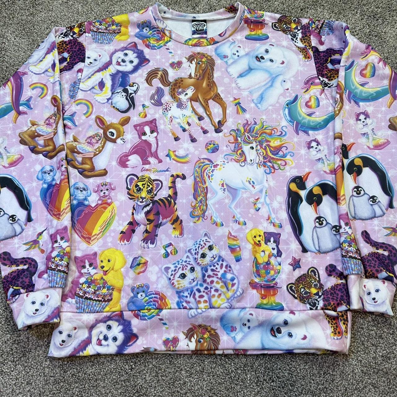 Rage On x Lisa Frank size small all over print... - Depop