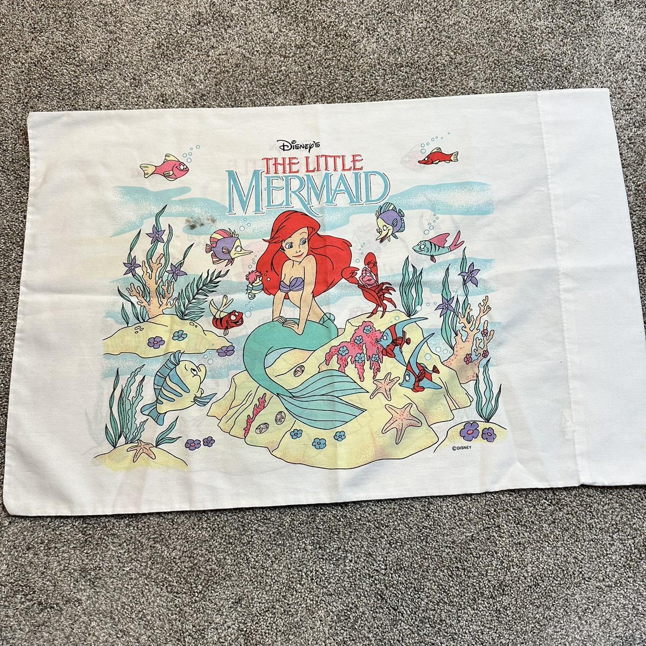 Vintage Little Mermaid pillowcase. Does have a... - Depop