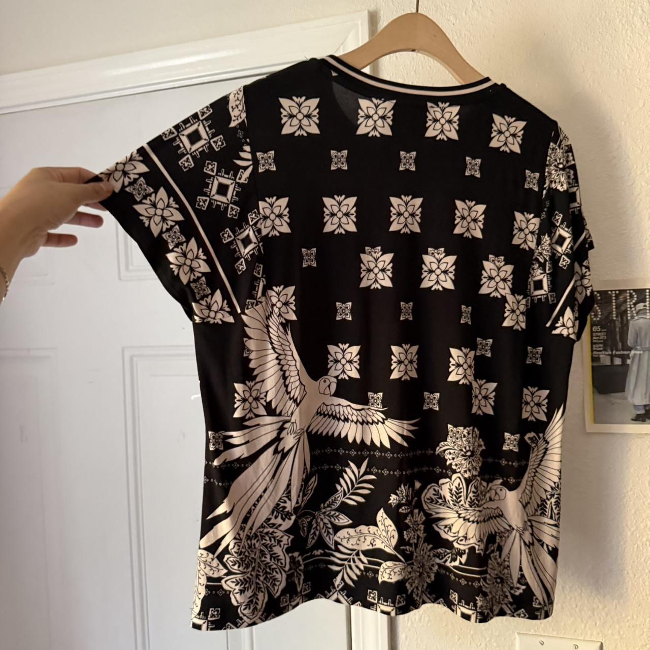 Johnny Was Women's T-shirt - Black/Multi - XL – J… - image 4