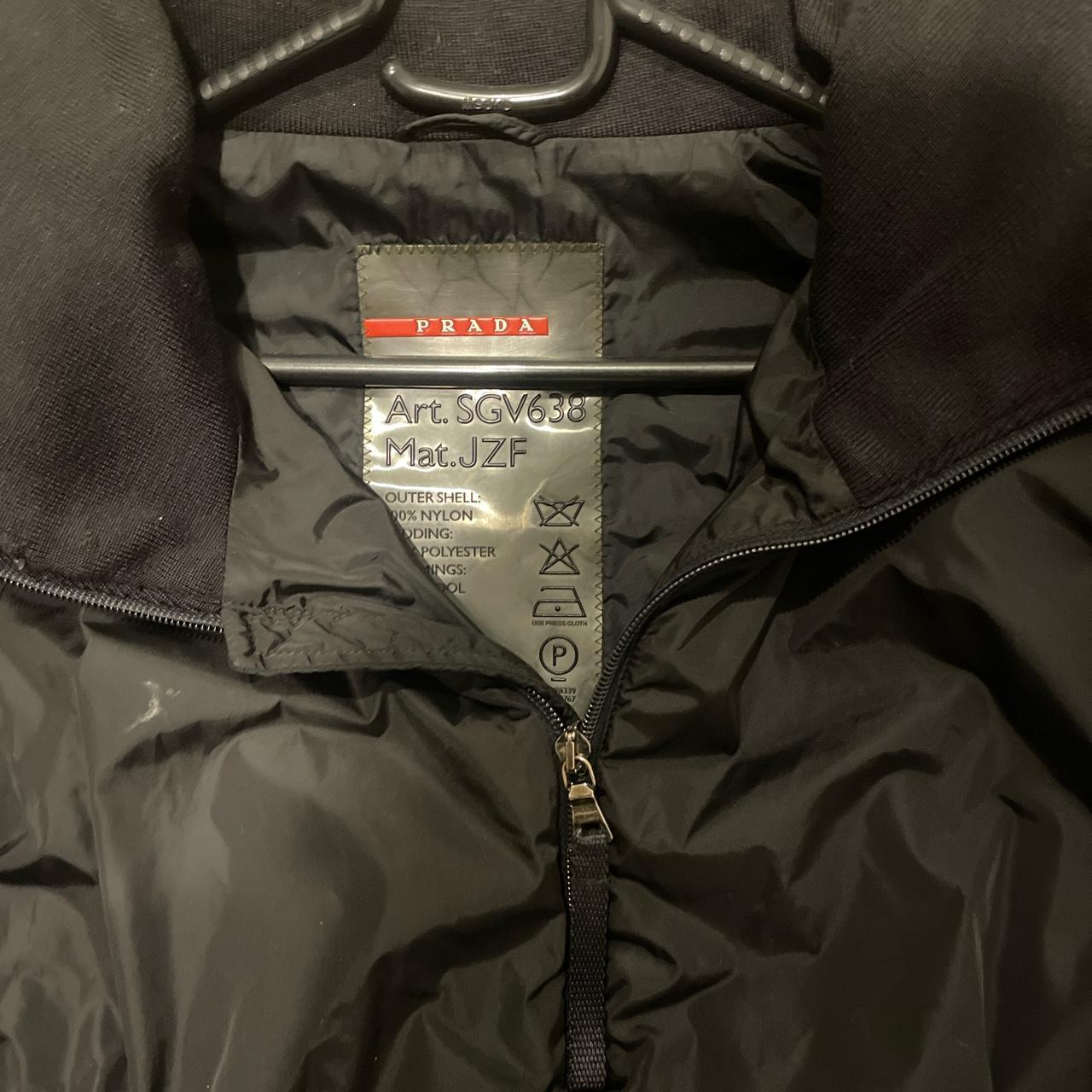 Prada authentic hide away hood windbreaker jacket. Depop