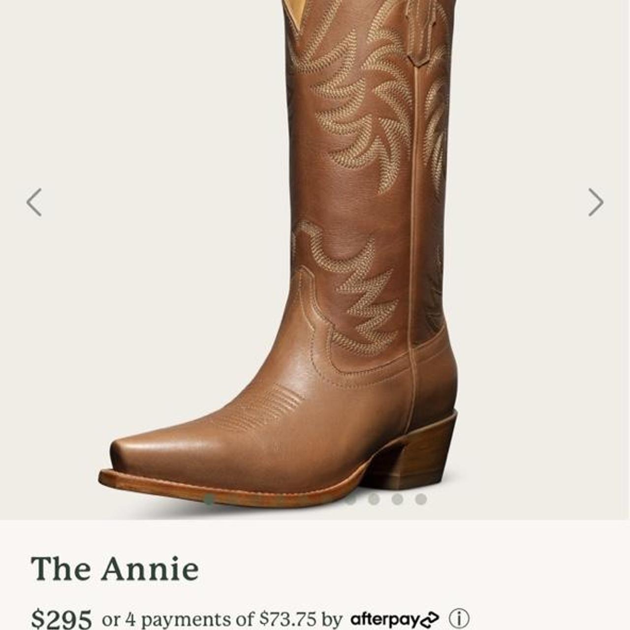 TECOVAS ANNIE IN CARAMEL SZ 8 BRAND NEW WITH BOX Size Depop