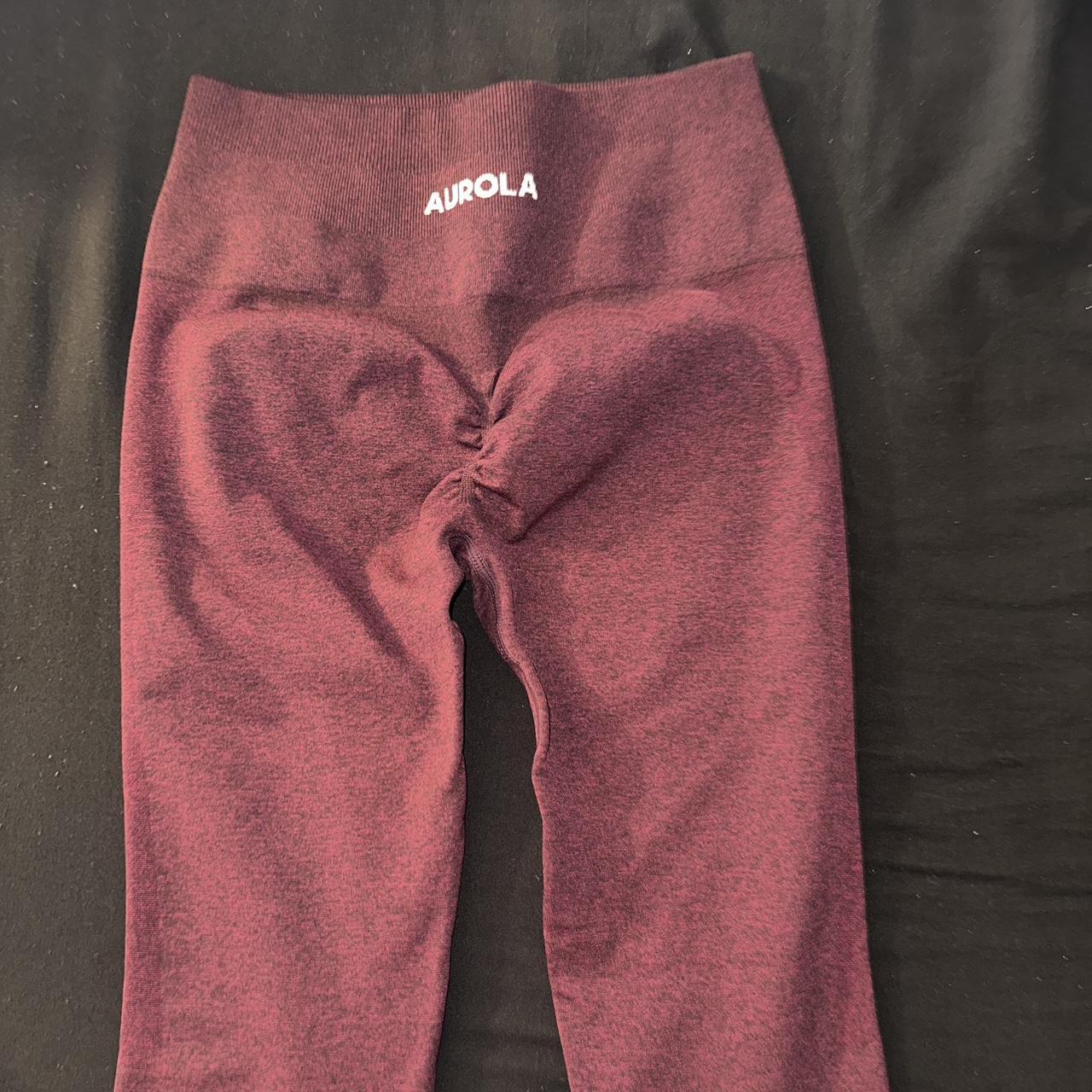 Aurola wine color leggings. Booty scrunch. Size... Depop