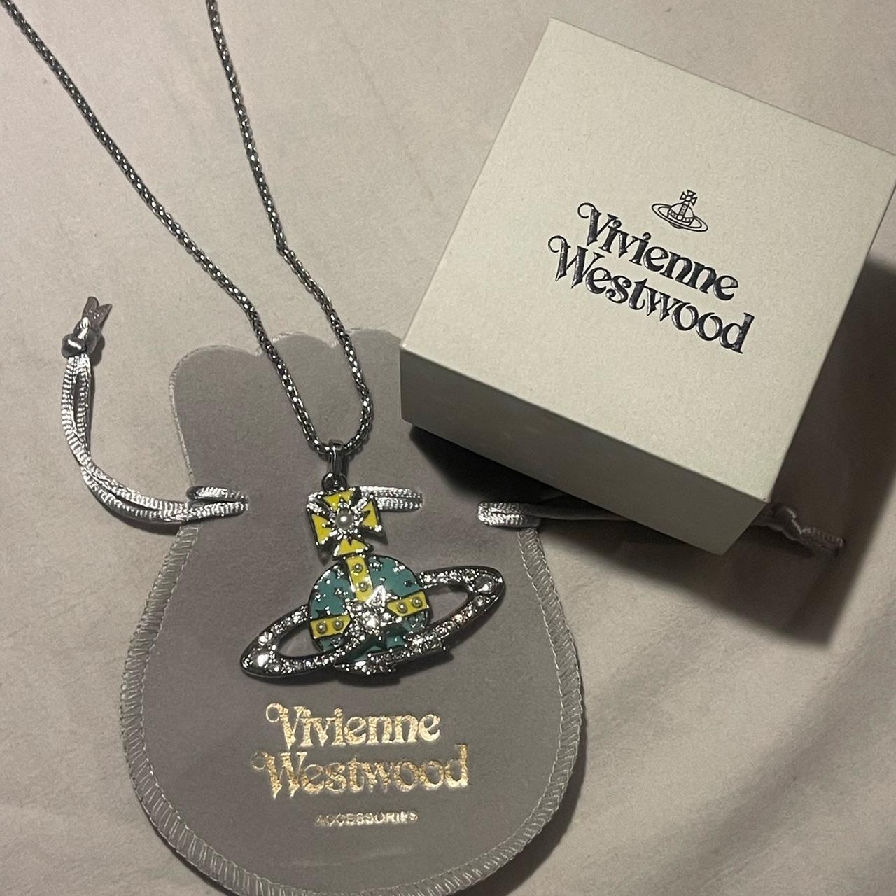 Blue Planet Vivienne Westwood Necklace -will ship in... - Depop