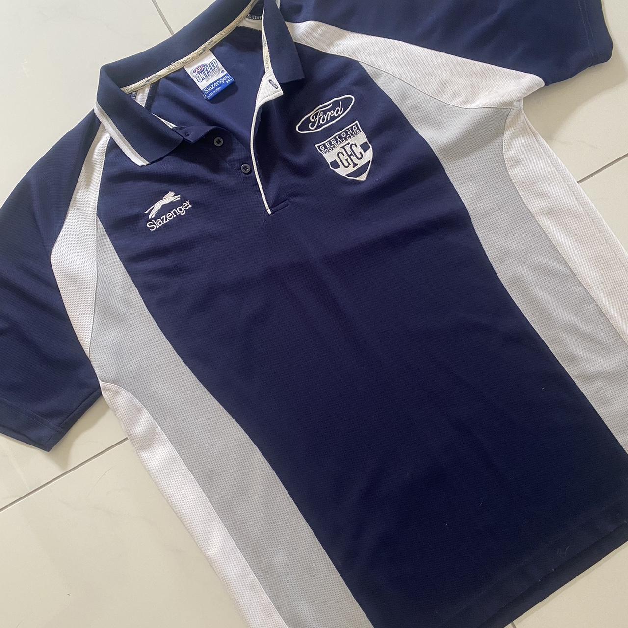 2000s Geelong Cats AFL polo shirt Made by slazenger... Depop