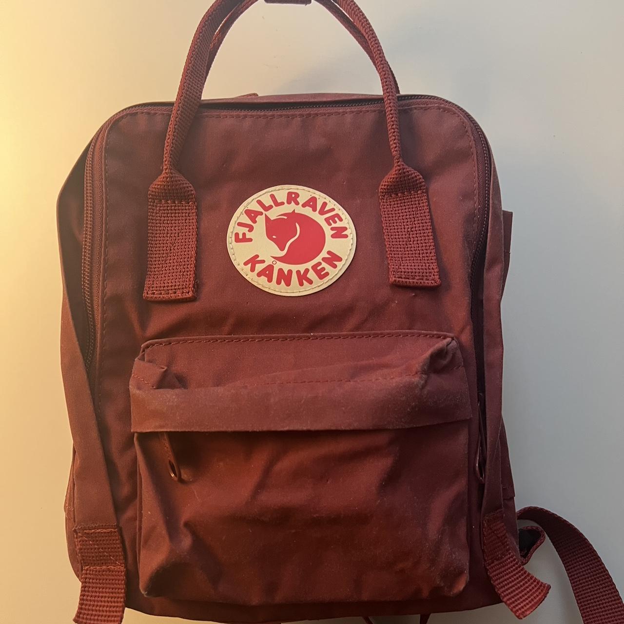 Fjallraven Kanken mini backpack in red. Slightly. Depop