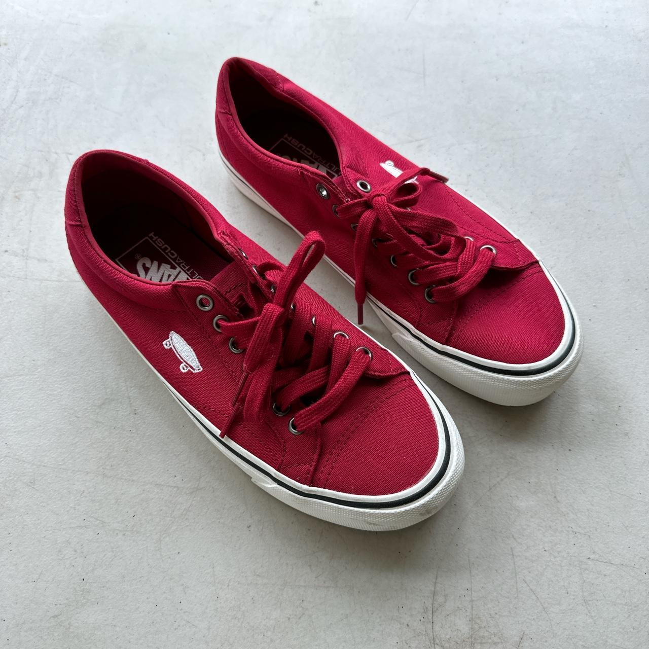 scarlet red vans