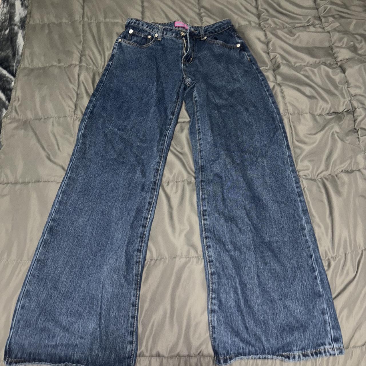 low rise jeans -waist 28 in keep in mind these are... - Depop