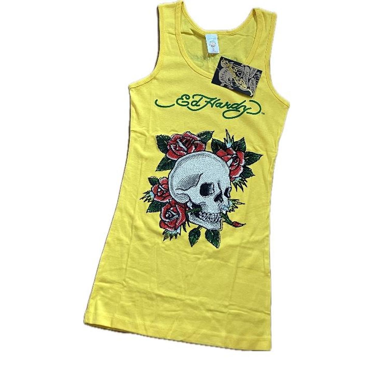 y2k pink Ed Hardy tank top! this Ed Hardy top is | Depop