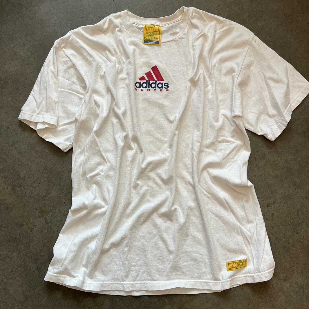 Vintage ‘97/99’ Adidas USA women’s World Cup Tee... - Depop