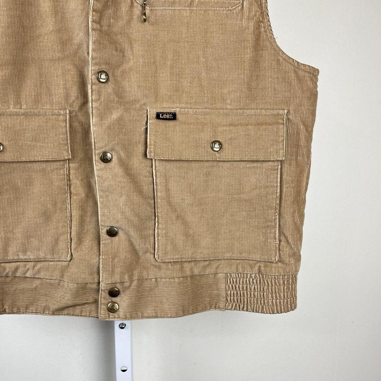 Lee Men's Vest - Tan - L – Vintage 70s Lee Cordur… - image 3