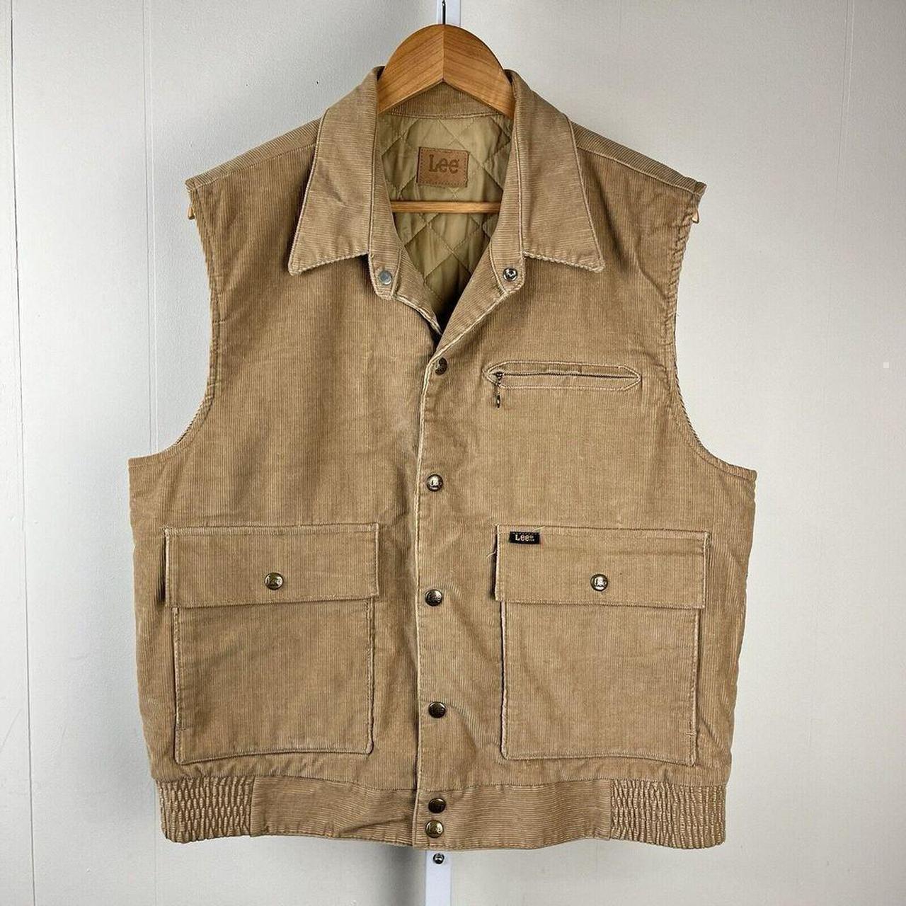 Lee Men's Vest - Tan - L – Vintage 70s Lee Cordur… - image 1