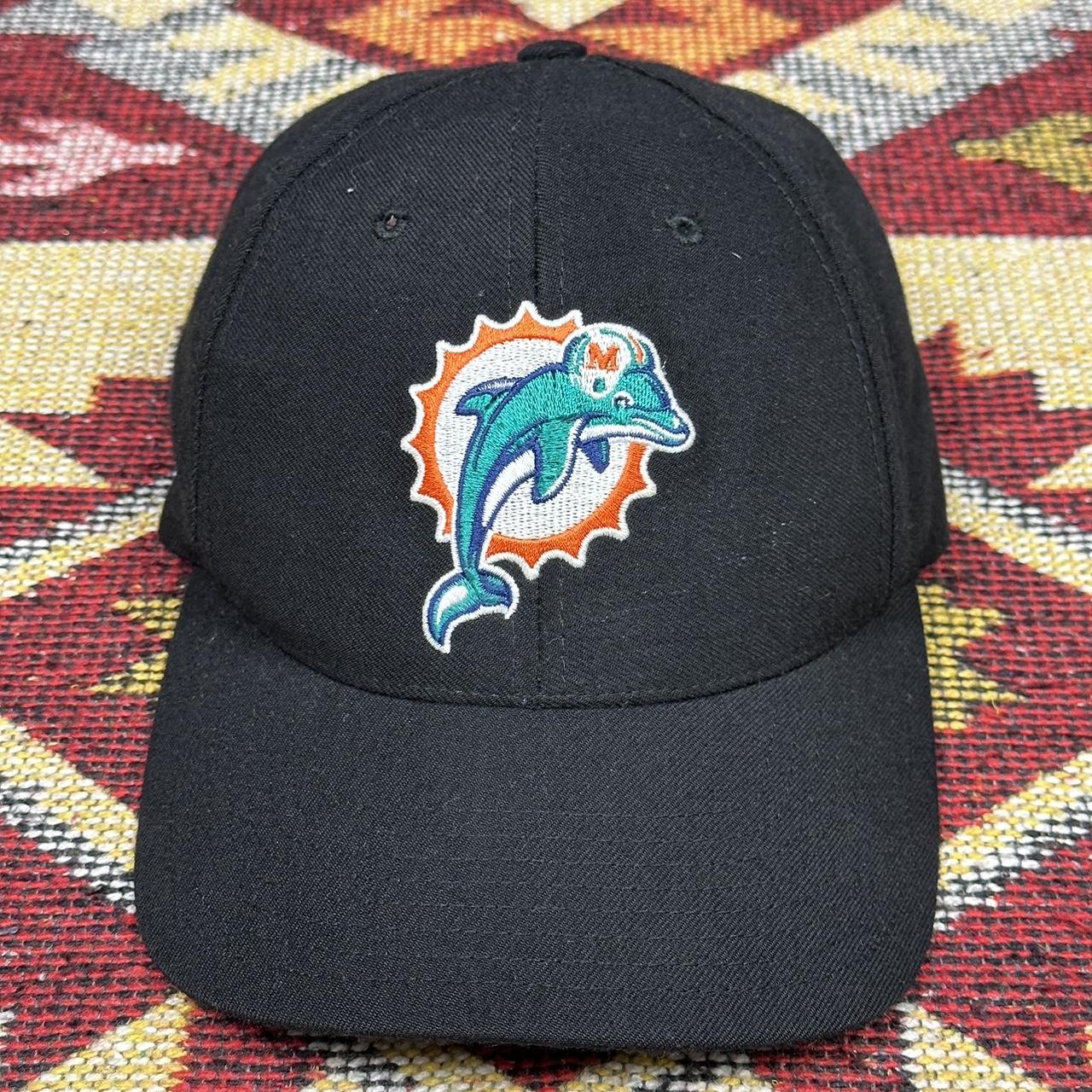 Vintage Miami Dolphins Snapback Hat Black