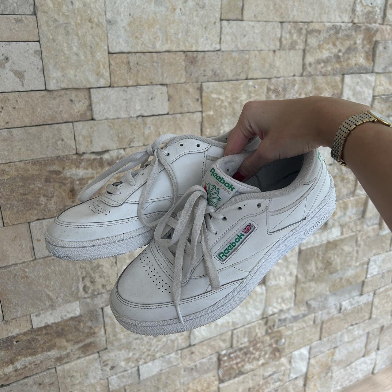 Selling white Reeboks Worn few times but good... - Depop