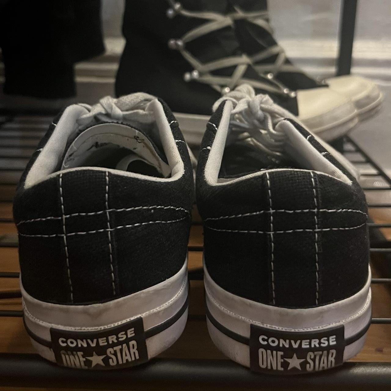 stussy x converse one star shoes men’s 6/women’s 7.5... - Depop