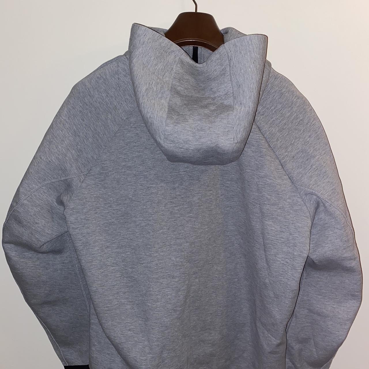 2019 NIKE TECH FLEECE HOODIE “light grey with black... - Depop