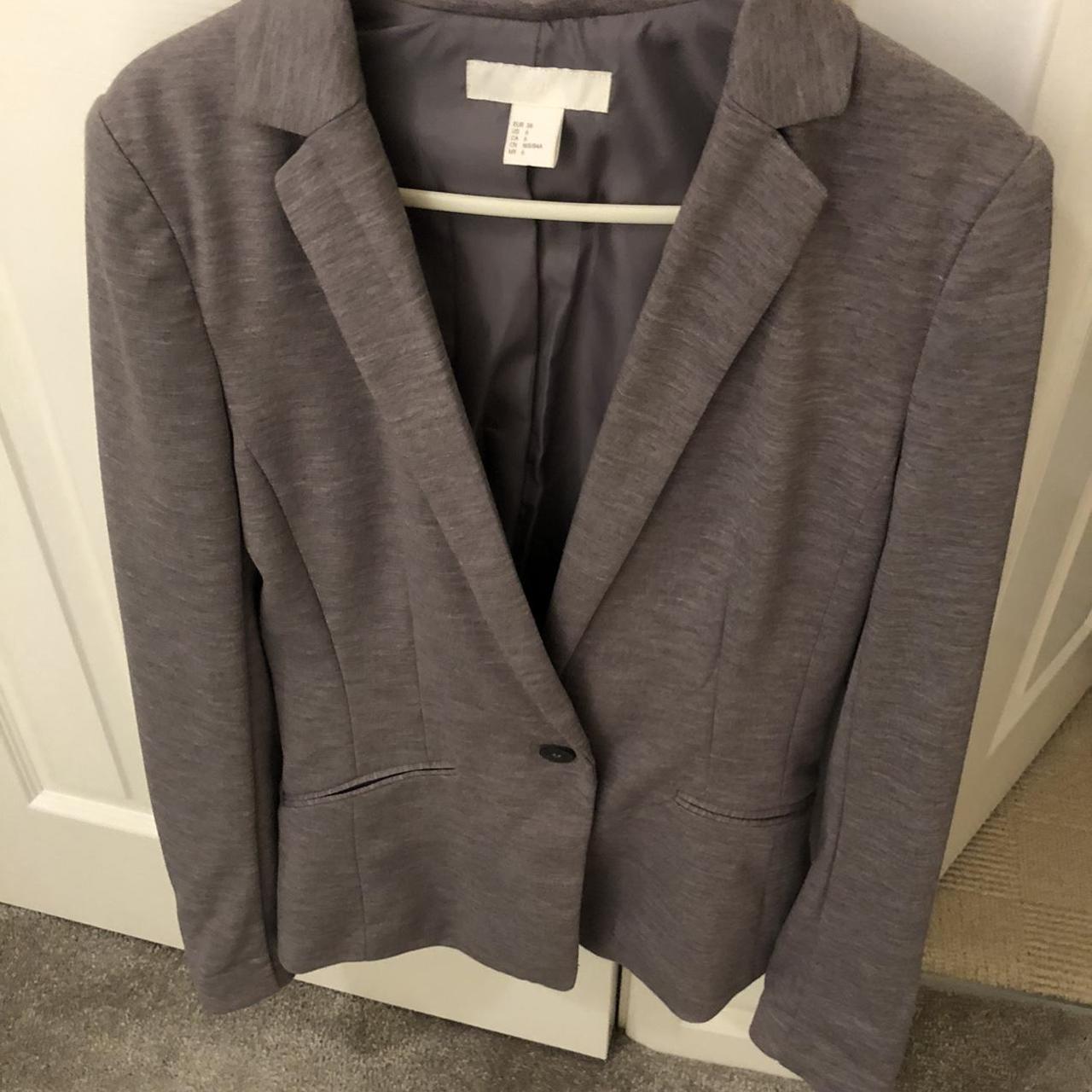 H&M Women's Grey Coat | Depop