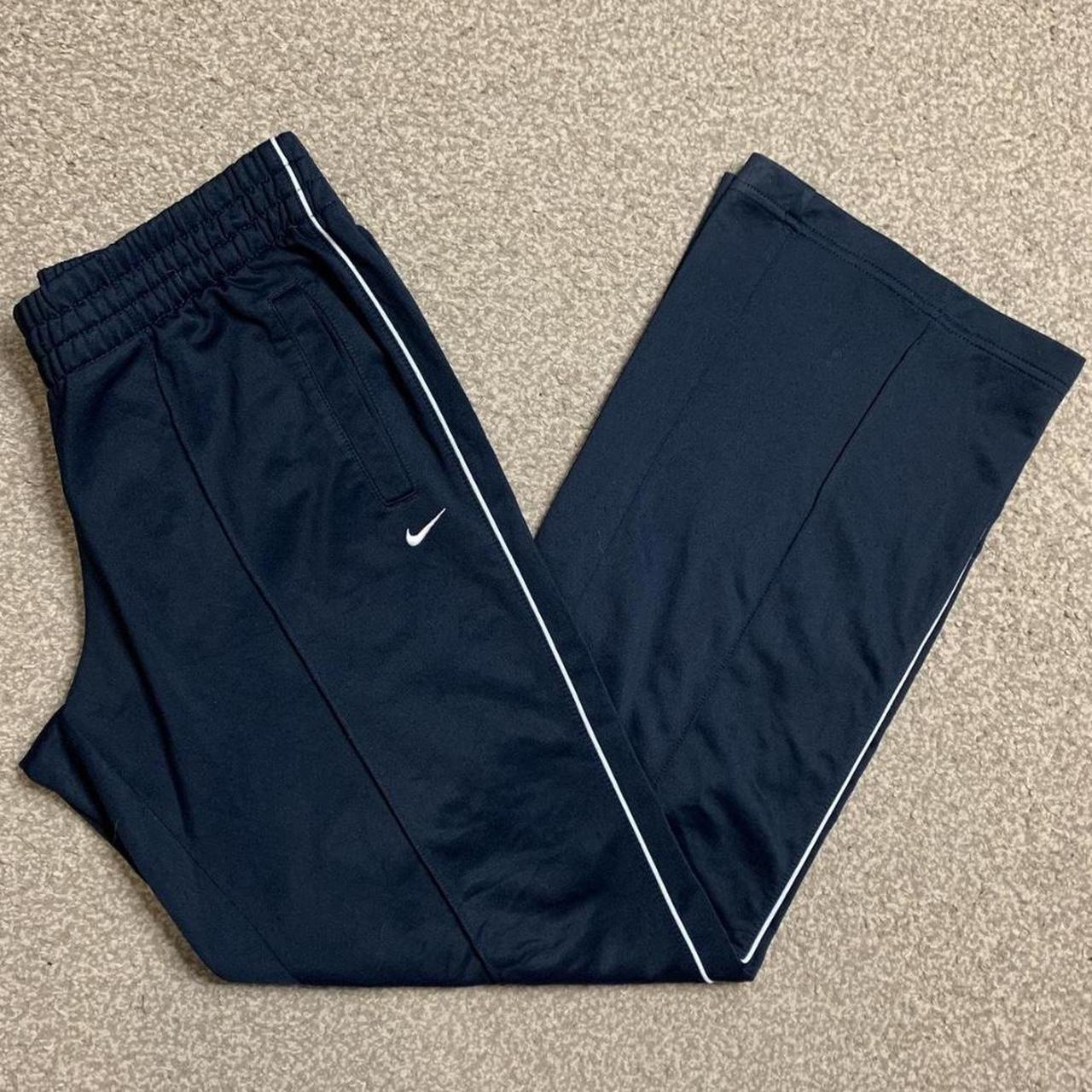 Nike Men's Navy and White Joggers-tracksuits | Depop