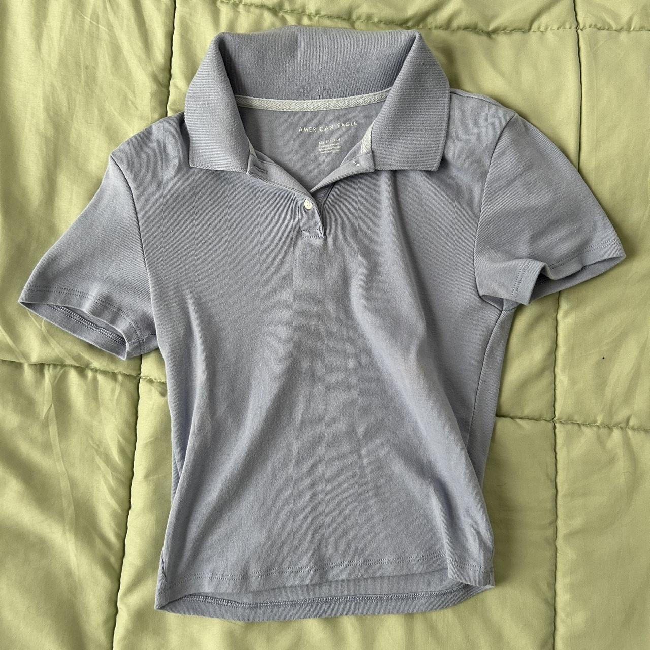 American Eagle Outfitters Women's Blue Shirt