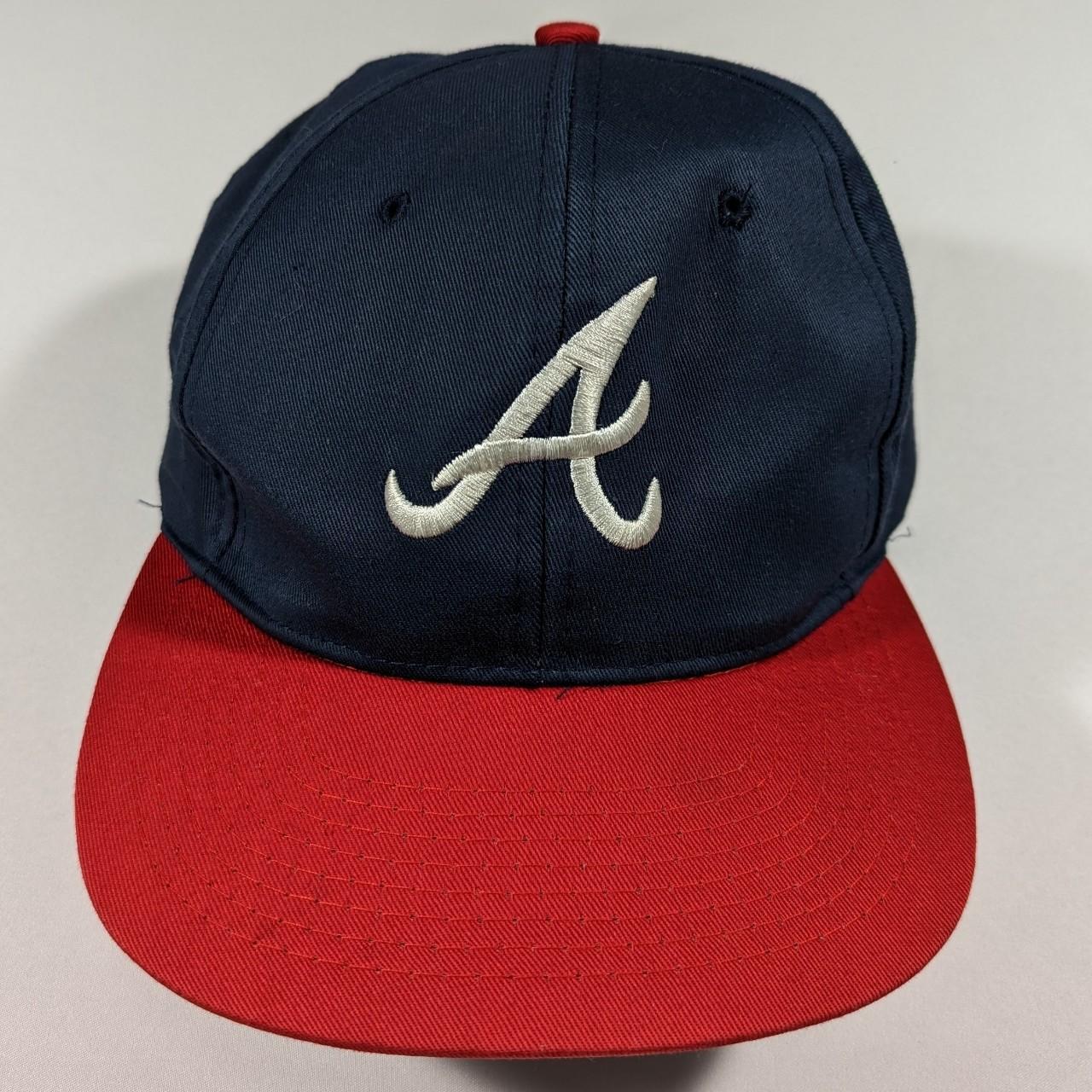 Vintage NWT MLB Atlanta Braves snapback hat. Nissin - Depop