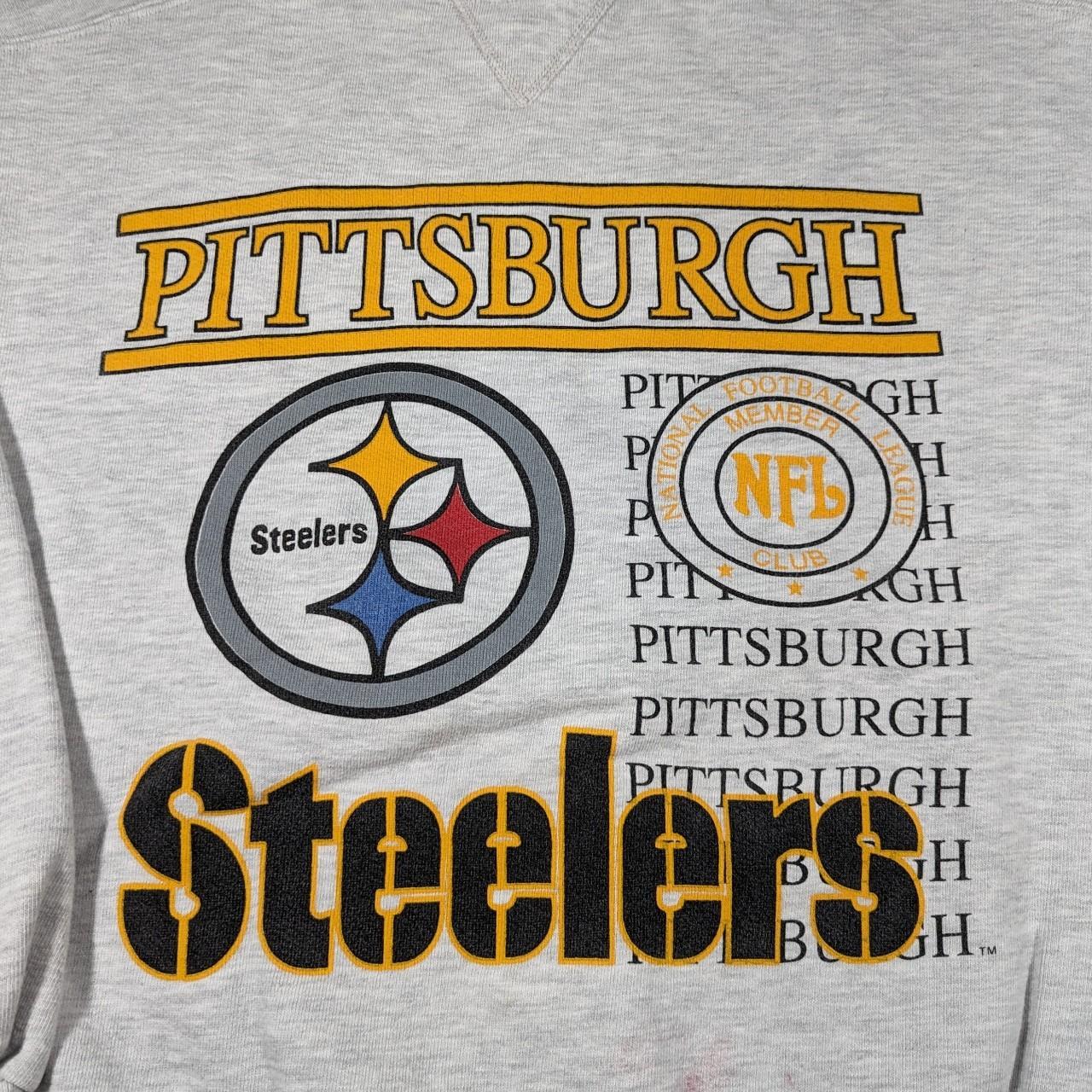 Vintage 90s Pittsburgh Steelers Turtle Neck... - Depop