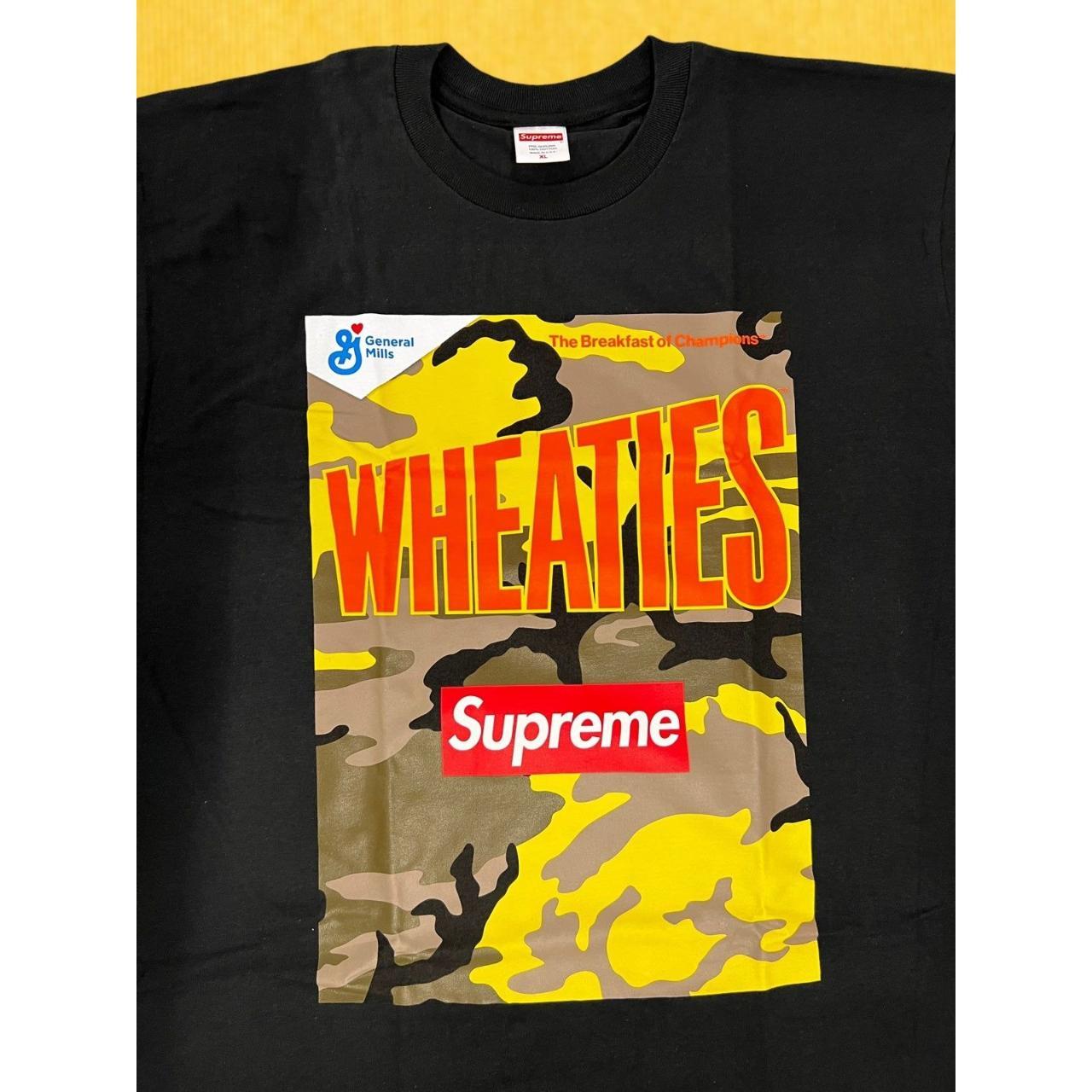 New Supreme Black Wheaties Tee SS21 Shirt XL, Brand...