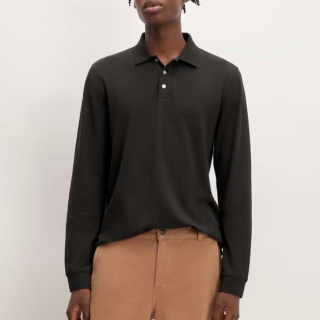 NEW Everlane The Long Sleeve Pique Polo in. Depop