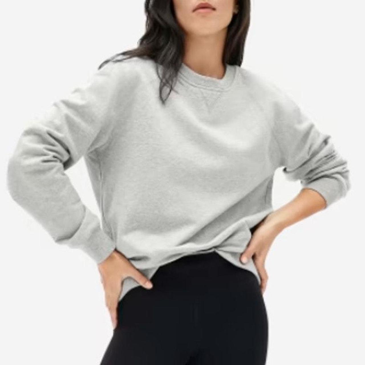 NWT Everlane The cheapest Unisex French Terry Crew XXS Gray