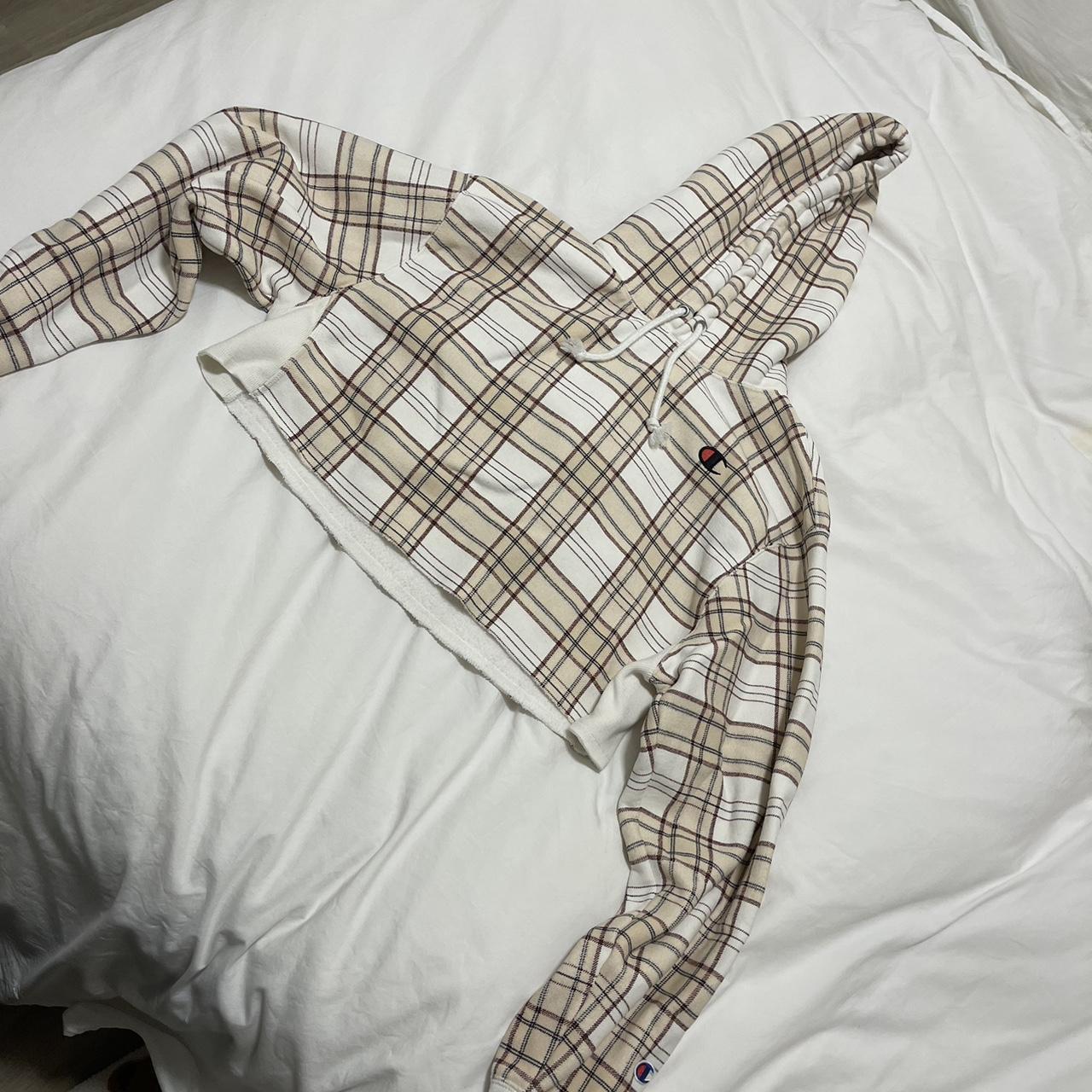 Champion store plaid sweatshirt