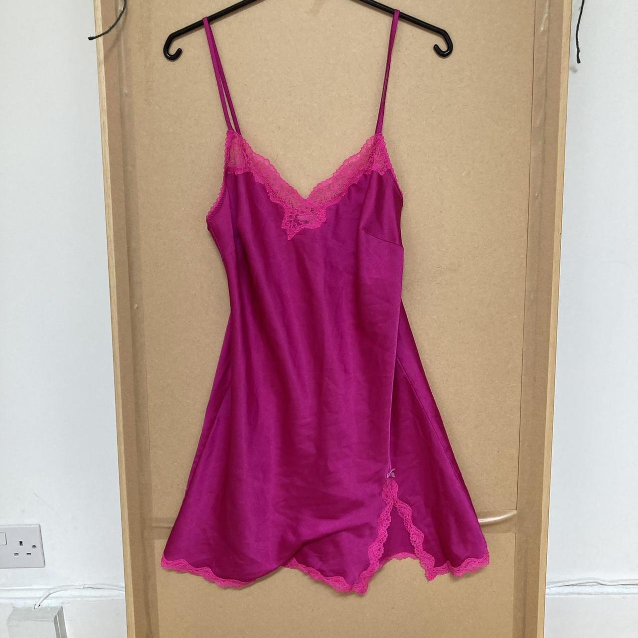 Victoria’s Secret hot pink slip dress • Size... - Depop