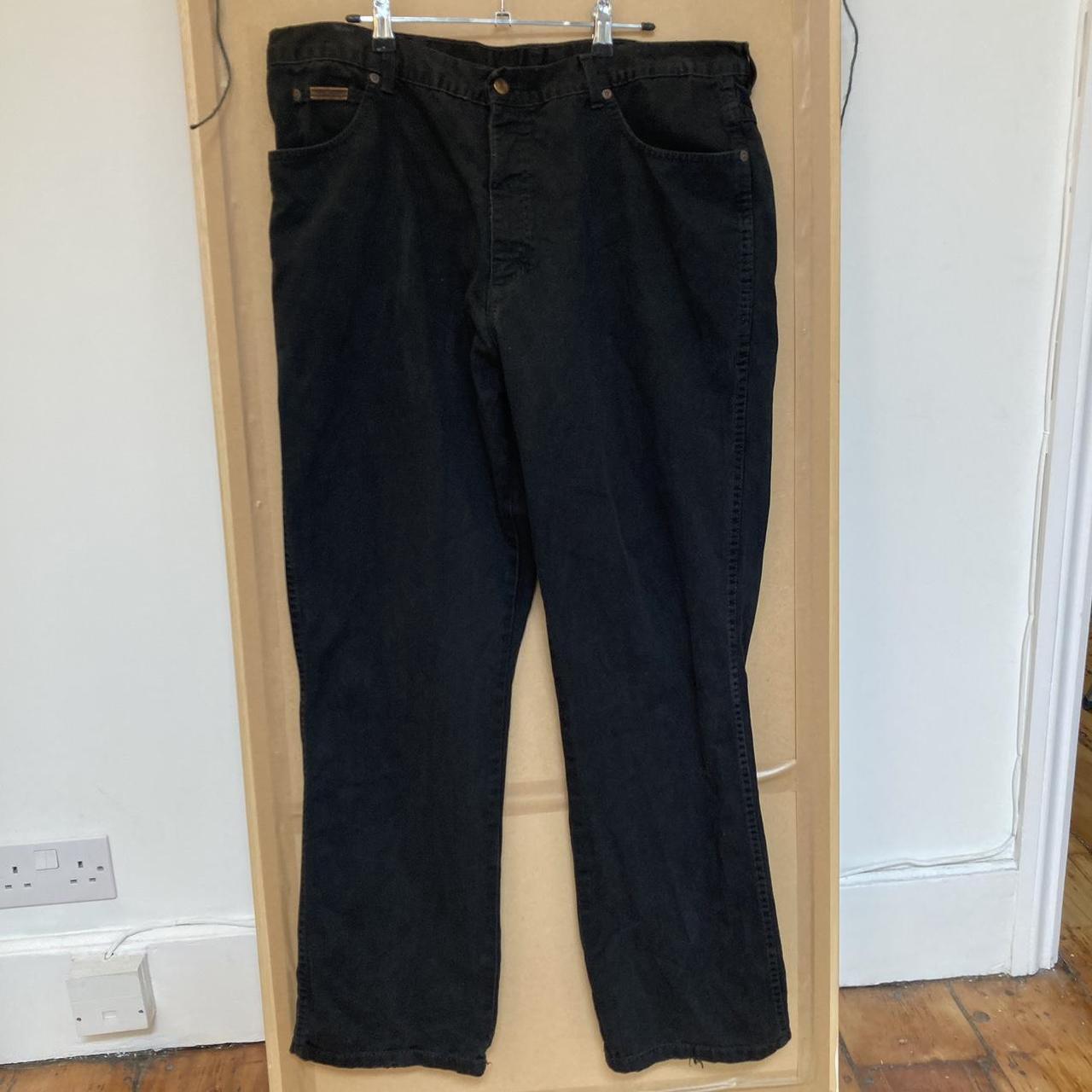mens wrangler black jeans