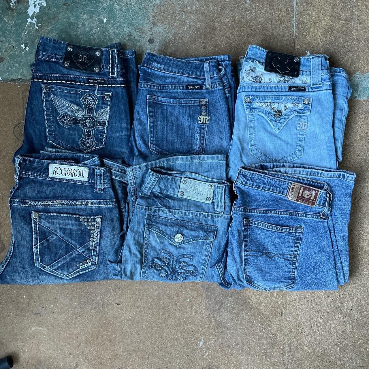 Bundle of 5 pairs of bootcut jeans! Levi are... - Depop