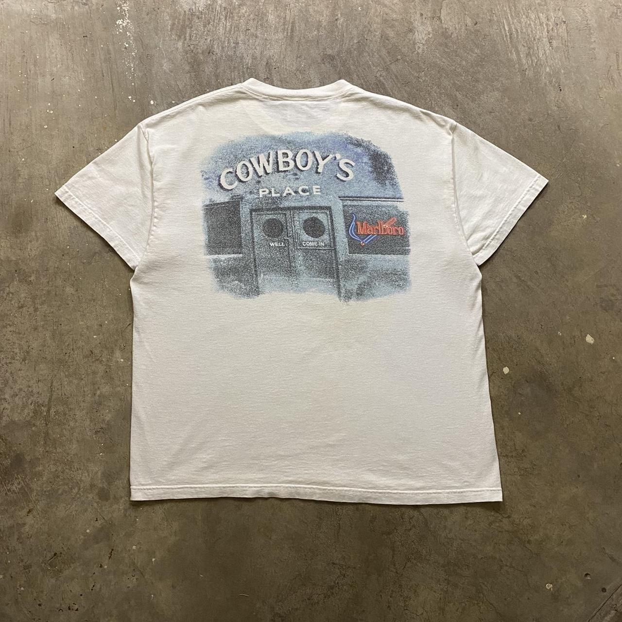 Marlboro Men's White T-shirt | Depop