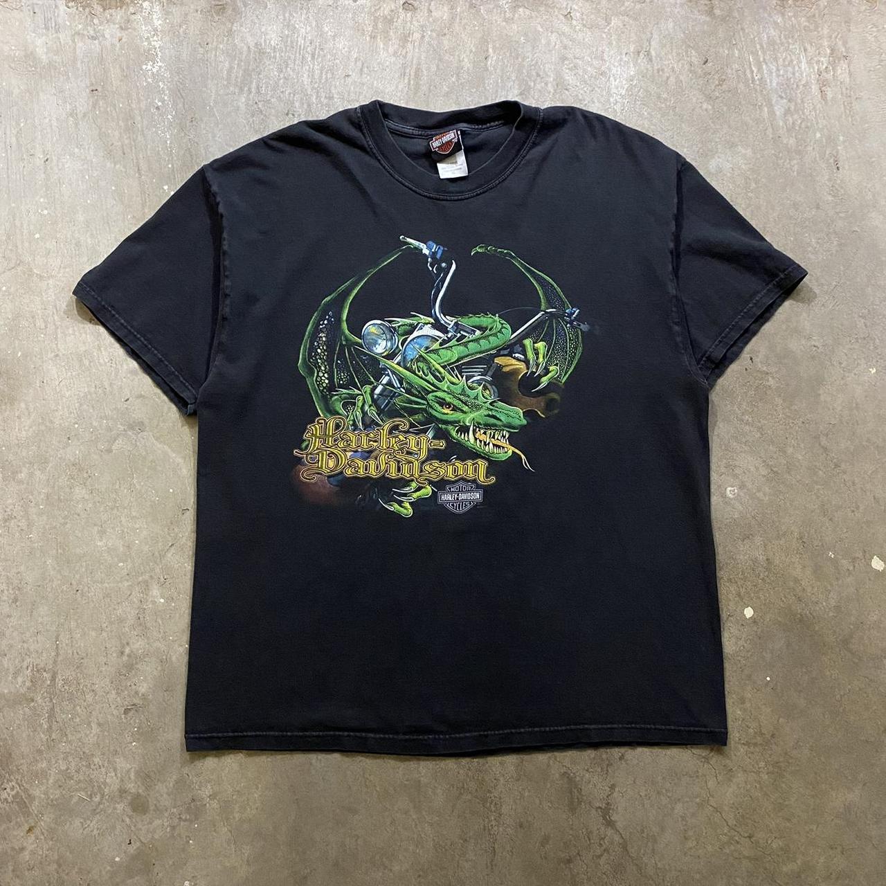 Y2k Harley Davidson Dragon Faded Depop 2752