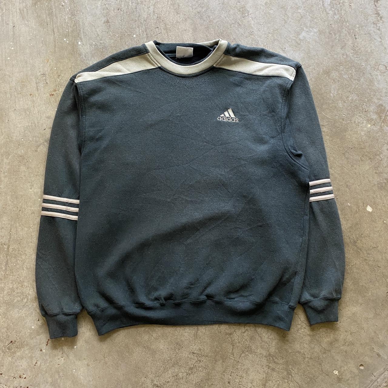 Vintage 90s Adidas Crewneck MEASUREMENTS: CHEST: 25... - Depop