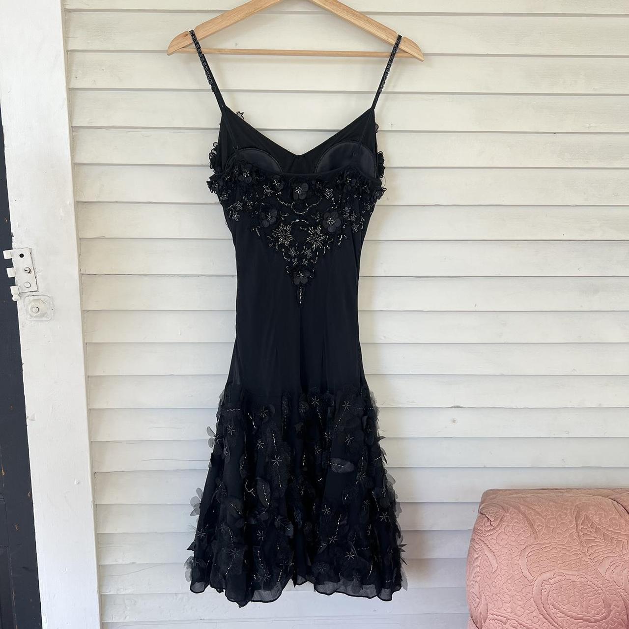 Glam Y2K Sue wong side 4 beaded cocktail dress.... - Depop