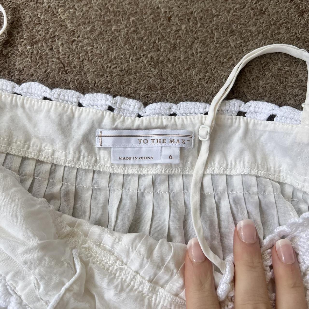 Adorable white babydoll cami top 🐣 Very coquette,... - Depop