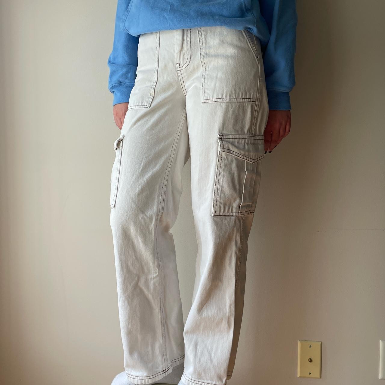BDG urban outfitters cream cargo pants,