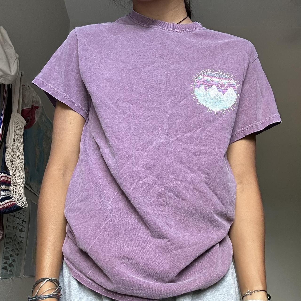 Purple New Mexico Taos t shirt Size small but could... - Depop