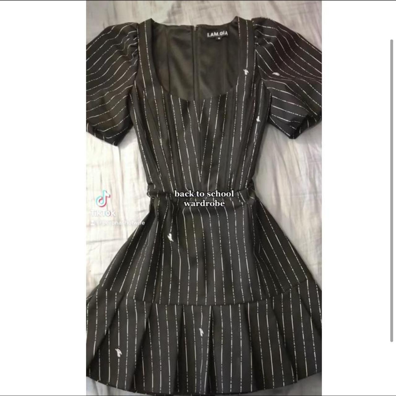 I AM GIA CHELSEY DRESS PINSTRIPED no longer on Depop