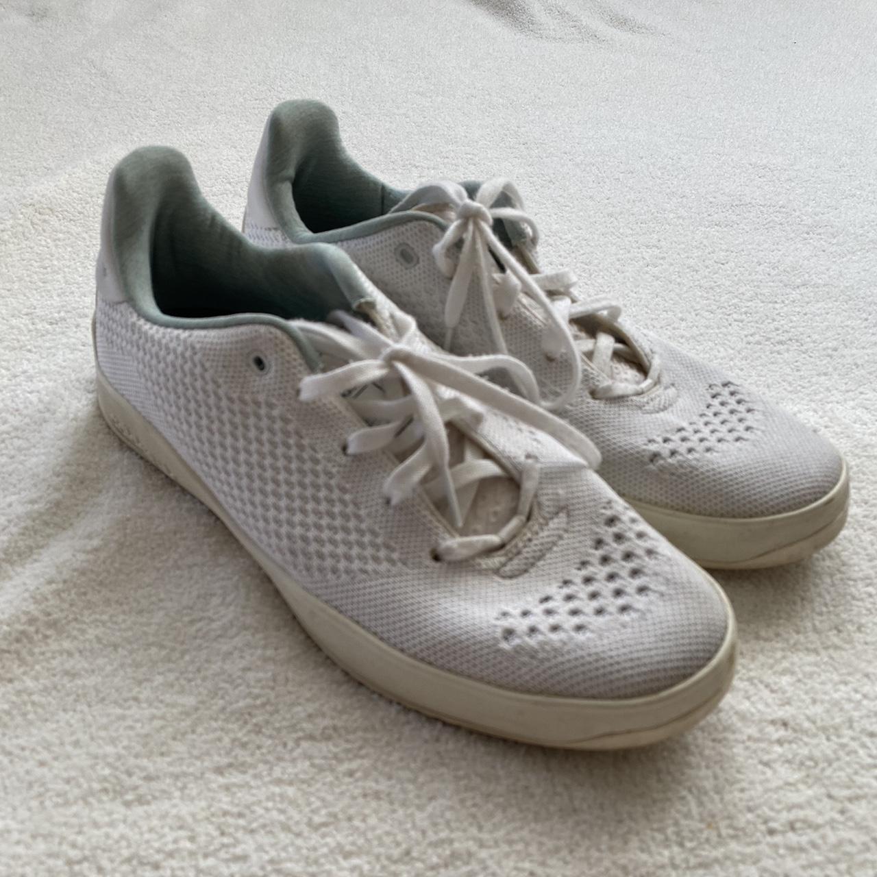 adidas puig primeknit primeblue in color white Depop - Main Image