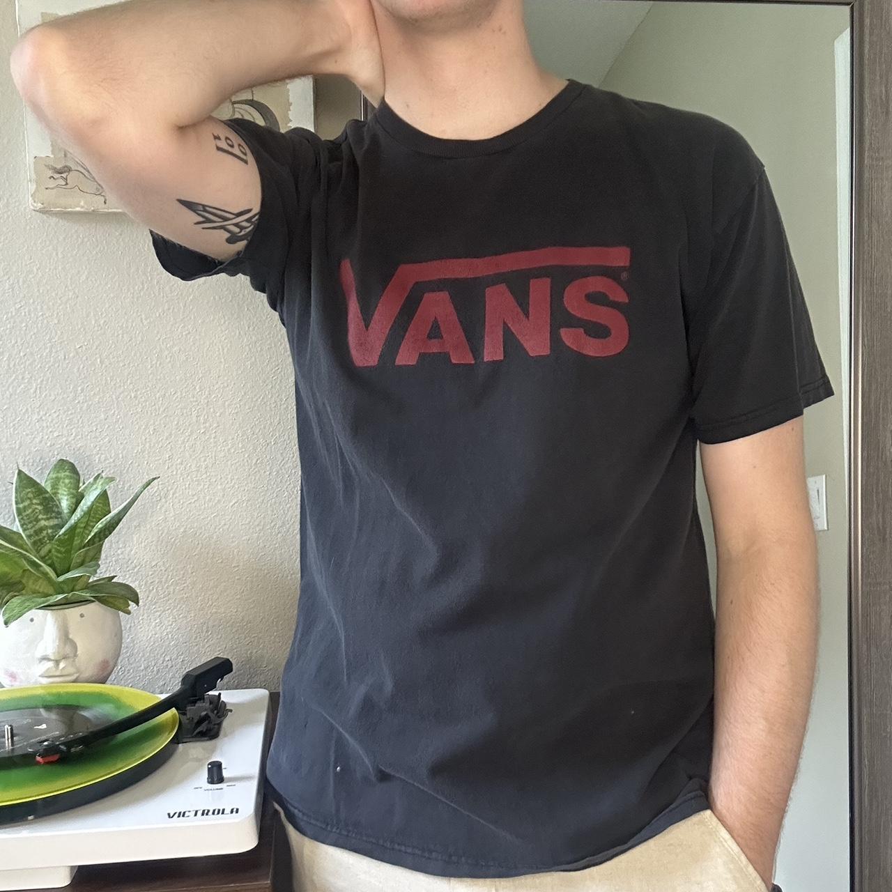 mens black vans t shirt