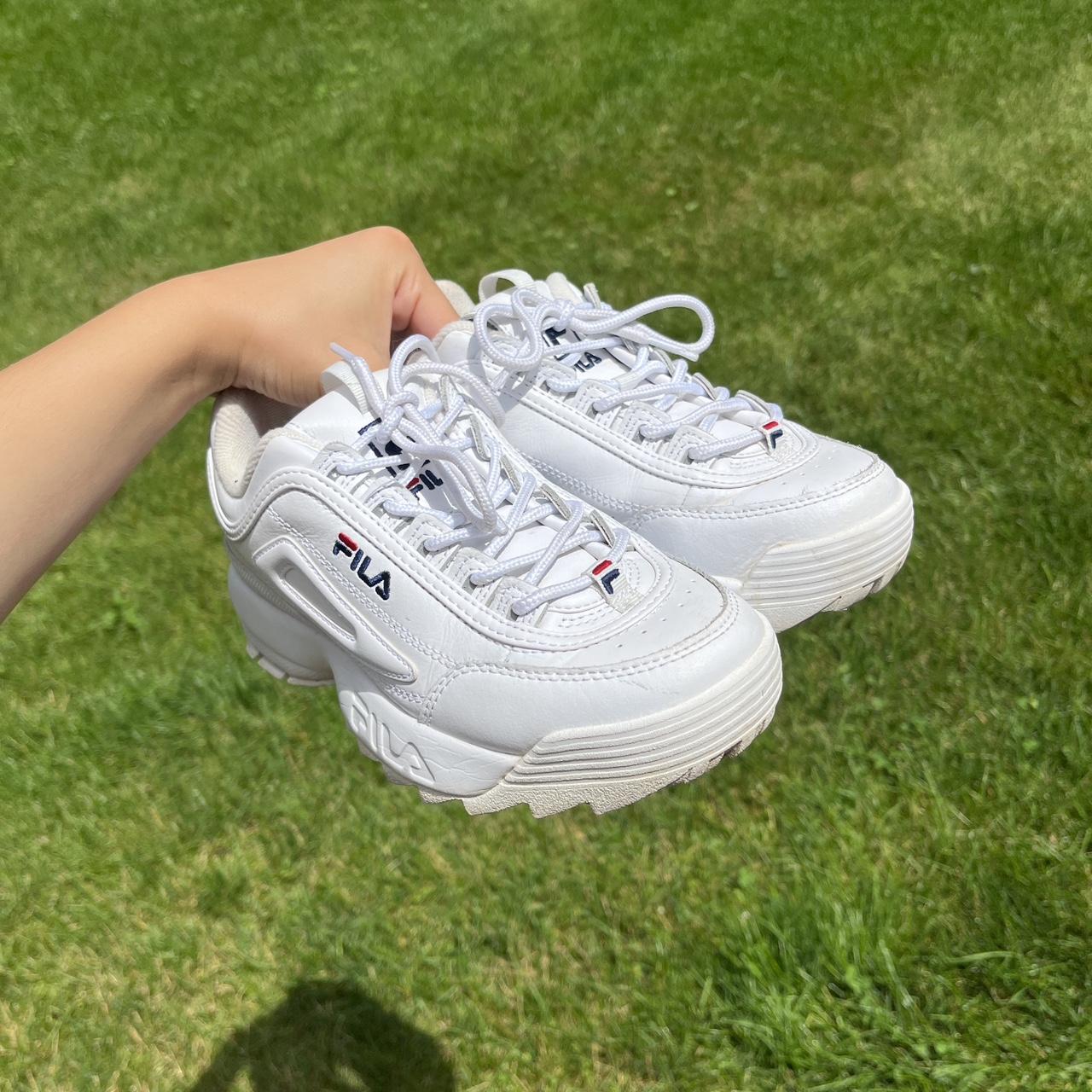 old school filas with the strap