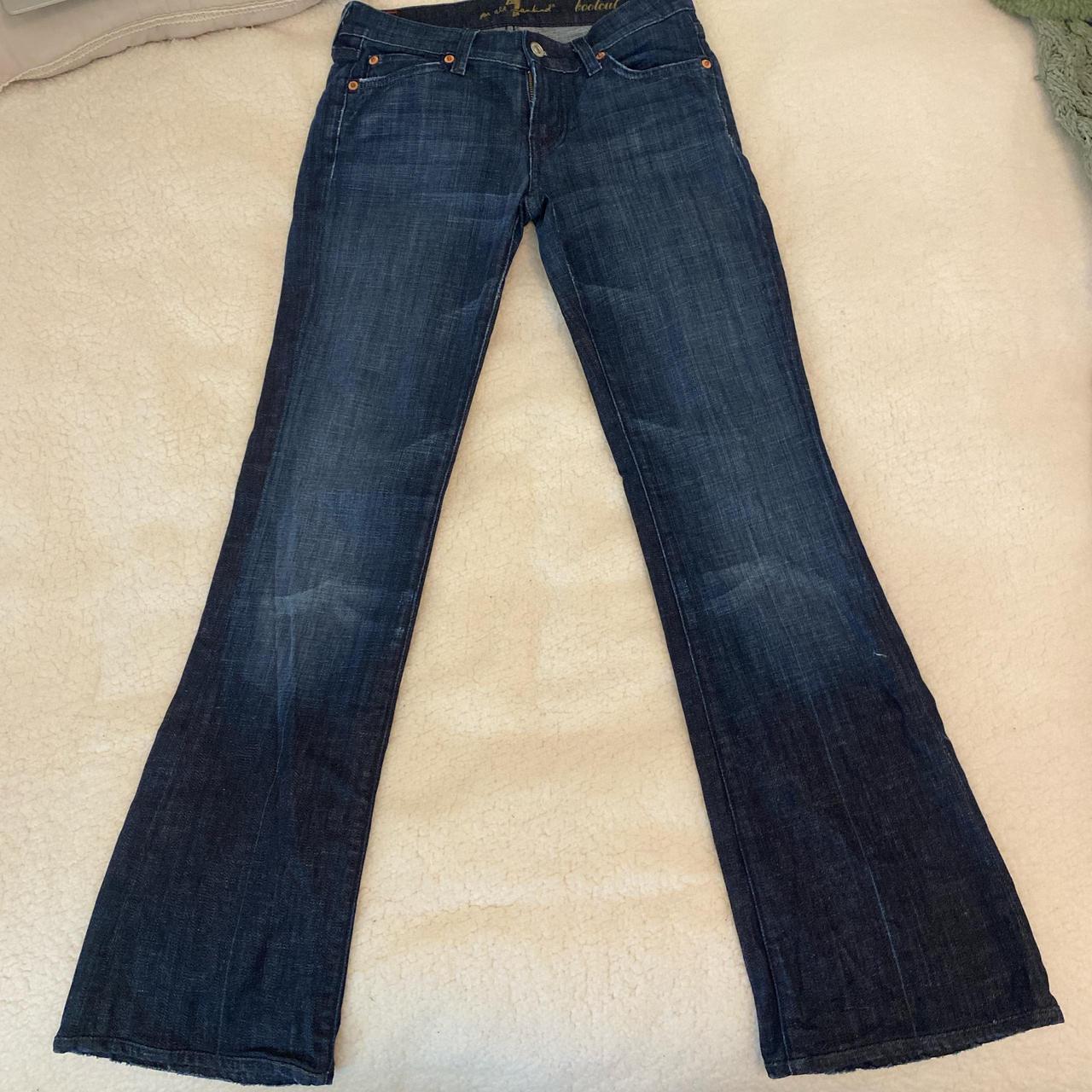 Very cute mid rise bootcut jeans Cute design on back... - Depop