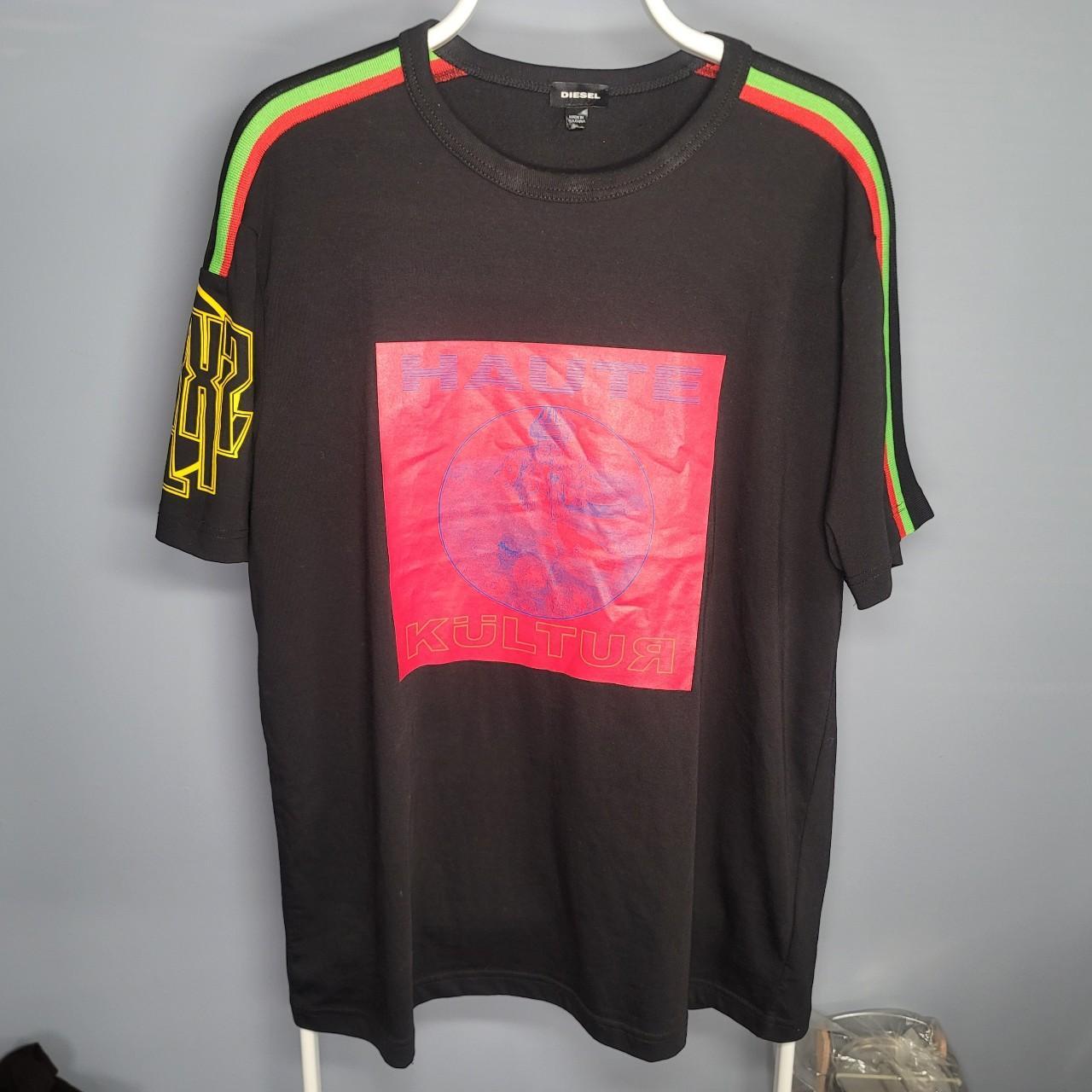 Gucci tee shirt colorful mens XL red blue yellow - Depop